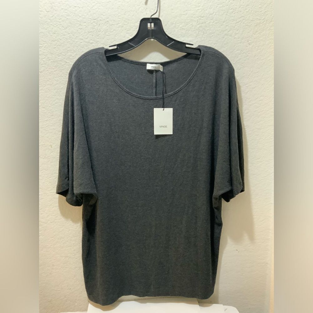 NWT Vince Gray Knit modal/spandex Top Size large